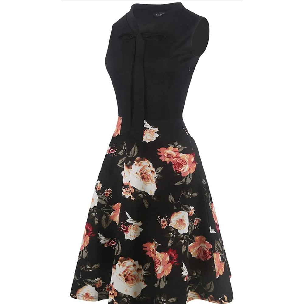 Oxiuli Fashion Vintage A-Line Party Dress L - Picture 3 of 5